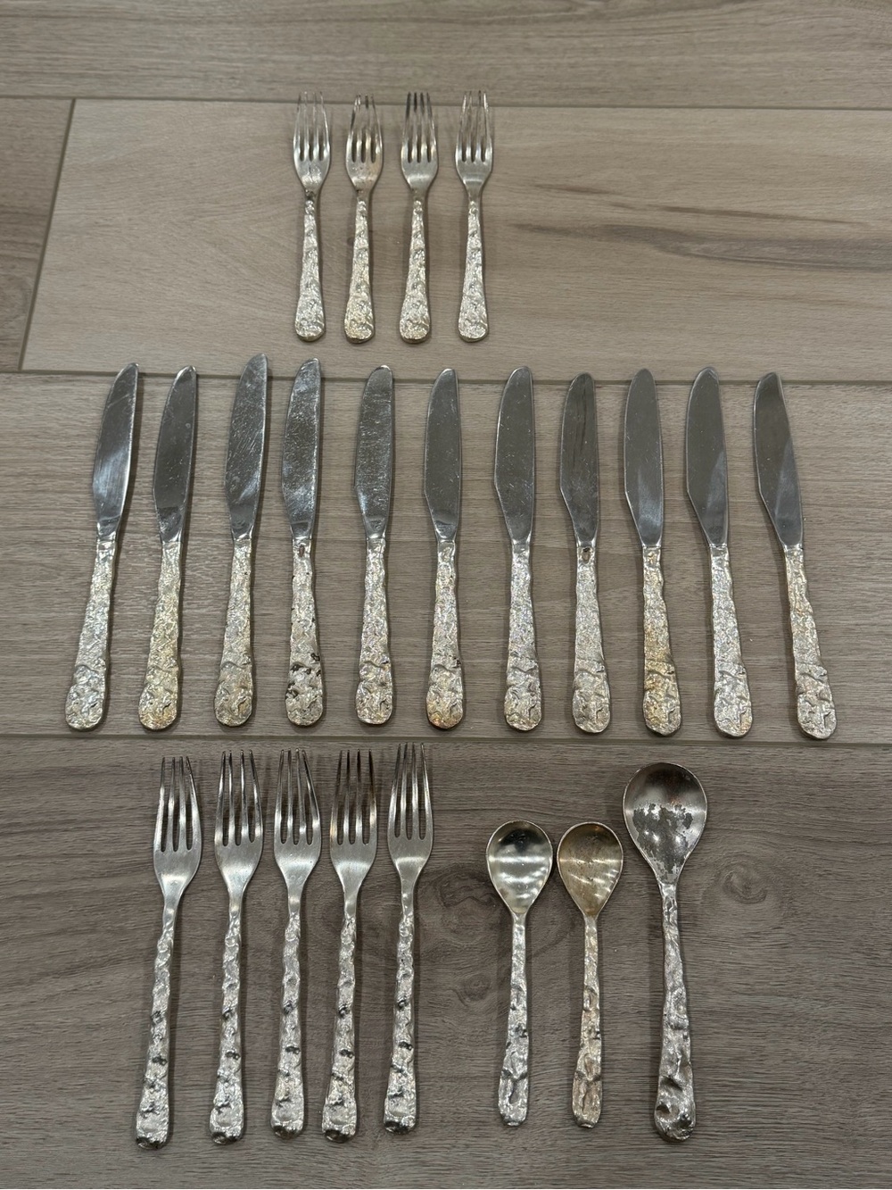 Vintage Michael Aram 1994 Flatware Set Stainless Steel Cutlery Lot 23 Pieces